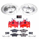 PowerStop Z23 Daily Driver Carbon-Fiber Ceramic Pads Drilled & Slotted Rotor & C
