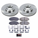 PowerStop OE Stock Replacement Low-Dust Ceramic Brake Pad and Rotor Kit