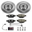 PowerStop OE Stock Replacement Low-Dust Ceramic Brake Pad and Rotor Kit