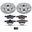 PowerStop OE Stock Replacement Low-Dust Ceramic Brake Pad and Rotor Kit
