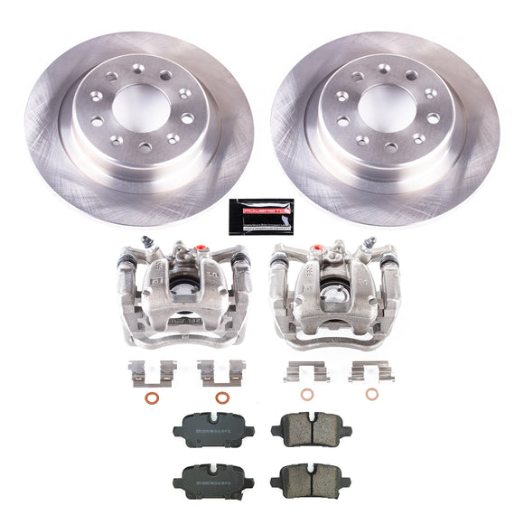 PowerStop OE Stock Replacement Low-Dust Ceramic Brake Pad, Rotor and Caliper Kit