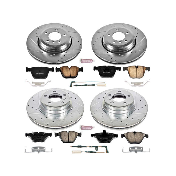 PowerStop Z23 Daily Driver Carbon-Fiber Ceramic Brake Pad and Drilled & Slotted