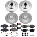 PowerStop Genuine Geomet Coated Rotor and Carbon-Fiber Ceramic Brake Pad Kit