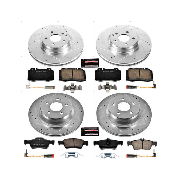 PowerStop Z23 Daily Driver Carbon-Fiber Ceramic Brake Pad and Drilled & Slotted