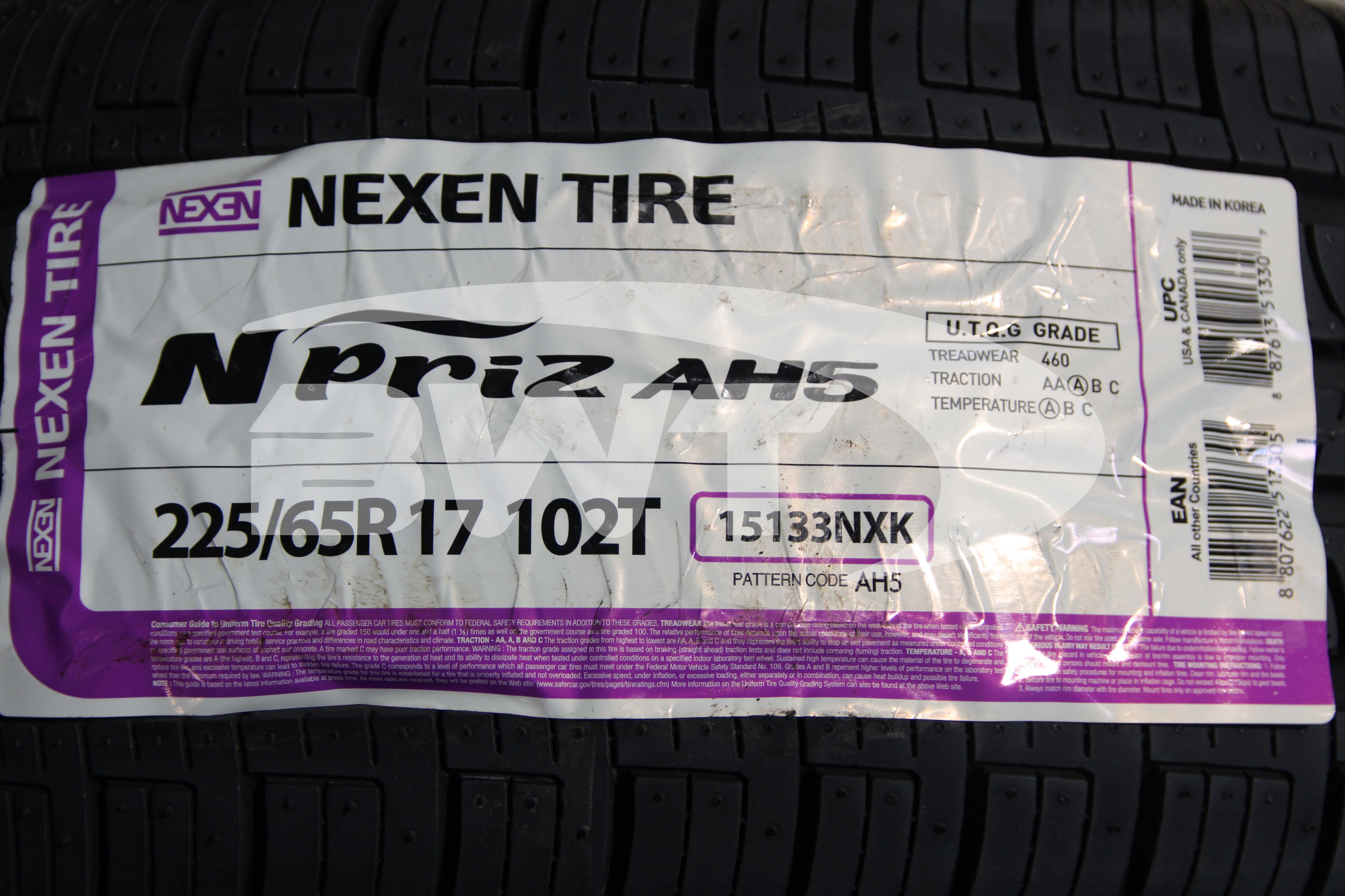 Nexen N Priz AH5 Tire(s) 225/65R17 102T SL 225/65-17 65R R17 2256517