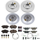 PowerStop Genuine Geomet Coated Rotor and Carbon-Fiber Ceramic Brake Pad Kit