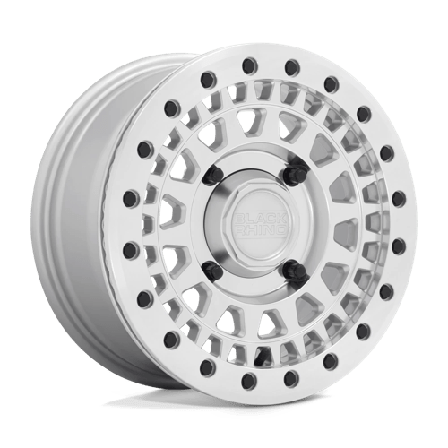 14X7 Black Rhino Powersports Parker UTV Beadlock Silver 4X156 ET51 Wheel