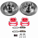 PowerStop Z36 Truck and SUV Ceramic Brake Pad, Drilled & Slotted Rotor, and Cali