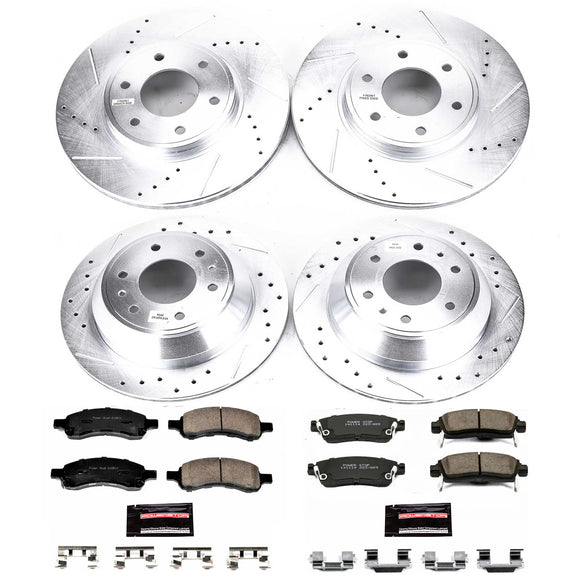 PowerStop Z23 Daily Driver Carbon-Fiber Ceramic Brake Pad and Drilled & Slotted
