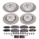 PowerStop Semi-Coated Rotor and Low-Dust Ceramic Brake Pad Kit