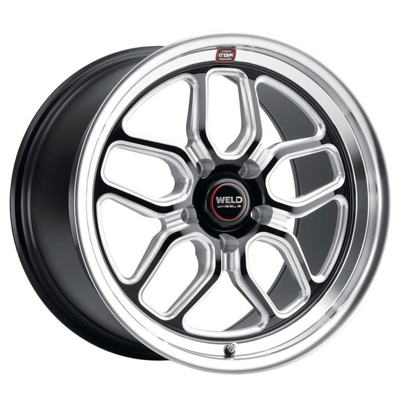17x5 WELD Performance Laguna Drag Black Milled 5x120.7 ET-26 Wheel Rim