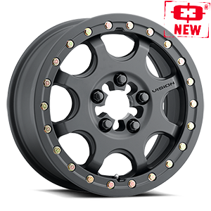 15x7 Vision 351 Flow Satin Black 5x114.3 5x4.5 ET61.85 Wheel Rim