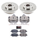 PowerStop OE Stock Replacement Low-Dust Ceramic Brake Pad, Rotor and Caliper Kit