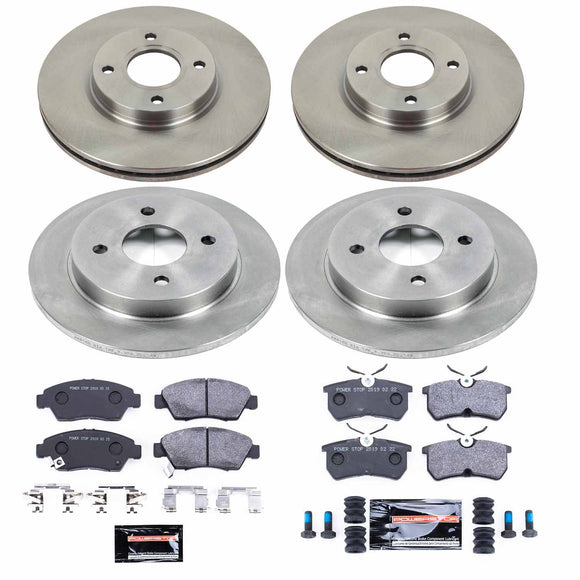 PowerStop Track Day Spec High-Performance Brake Pad and Rotor Kit