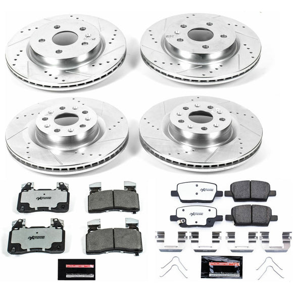 PowerStop Z26 Street Performance Ceramic Brake Pad and Drilled & Slotted Rotor K