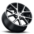 17x8 Voxx Lumi Gloss Black Machined Face 5x115 ET20 wheel/rim