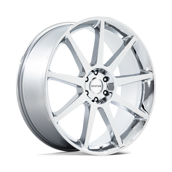 22X9.5 Status Mammoth Chrome 5X112 ET20 Wheel Rim