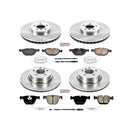 PowerStop OE Stock Replacement Low-Dust Ceramic Brake Pad and Rotor Kit