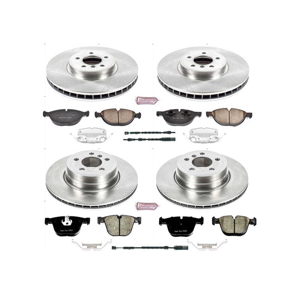 PowerStop OE Stock Replacement Low-Dust Ceramic Brake Pad and Rotor Kit