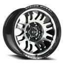17x9.5 Vision 409 Inferno Gloss Blk Machined 6x5.5 6x139.7 ET-18 wheel/rim
