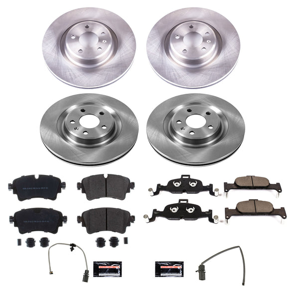 PowerStop OE Stock Replacement Low-Dust Ceramic Brake Pad and Rotor Kit