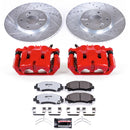 PowerStop Z36 Truck and SUV Ceramic Brake Pad, Drilled & Slotted Rotor, and Cali