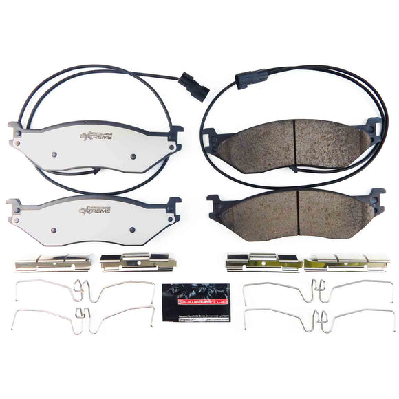 PowerStop Z36 Truck And Tow Carbon-Fiber Ceramic Brake Pads With Hardware