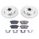 PowerStop Genuine Geomet Coated Rotor and Low-Dust Ceramic Brake Pad Kit