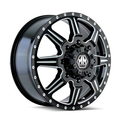 19.5x6.75 Mayhem Monstir Black-Milled Wheel/Rim 8x170 8101-9670MF