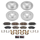 PowerStop Genuine Geomet Coated Rotor and Low-Dust Ceramic Brake Pad Kit