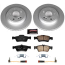 PowerStop Genuine Geomet Coated Rotor and Carbon-Fiber Ceramic Brake Pad Kit