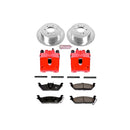 PowerStop Z23 Daily Driver Carbon-Fiber Ceramic Pads Drilled & Slotted Rotor & C