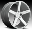 18x8 Niche Milan Silver & Machined Wheel/Rim 5x114.3 5-114.3 18-8-4