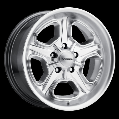 15x8 Vision 147 Daytona Hyper Silver 5x114.3 5x4.5 ET0 Wheel Rim