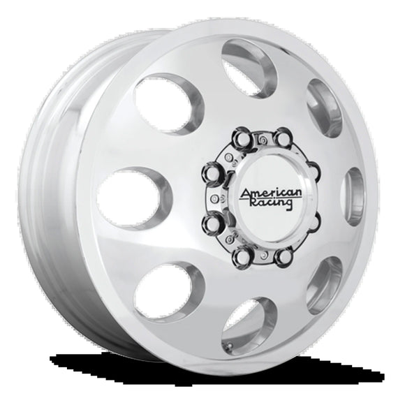 17X6 American Racing AR204 BAJA DUALLY POLISHED 8X165.1 ET111 wheel/rim