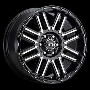 18x8.5 Vision 348 Nexus Gloss Black Machined Face 5x127 5x5 ET0 Wheel Rim - 0