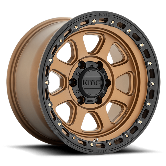 20X9 KMC KM548 CHASE Matte Bronze With Black Lip 5X127 ET0 wheel/rim