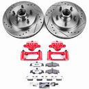 PowerStop Z26 Street Performance Ceramic Brake Pad, Drilled Slotted Rotor, and C