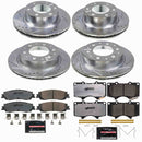 PowerStop Z36 Carbon-Fiber Ceramic Brake Pad with Drilled and Slotted Rotor Kit