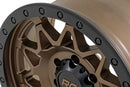 18x9 Rough Country 78 Series Bronze with Black Lip 8x6.5 ET-12 Wheel Rim