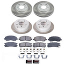 PowerStop Semi-Coated Rotor and Low-Dust Ceramic Brake Pad Kit