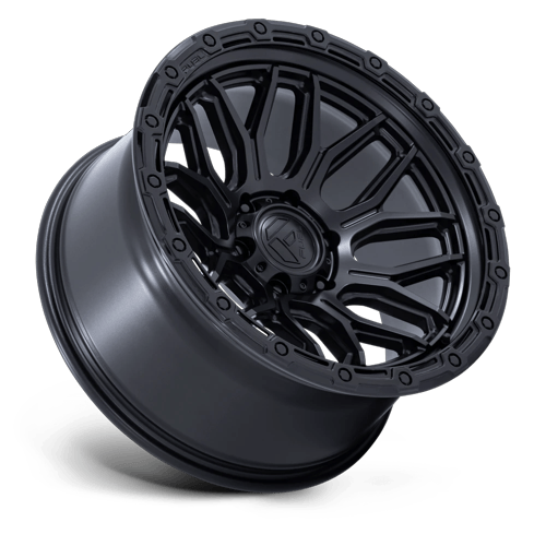 17x9 Fuel Off-Road FC881 Surge Matte Black Gloss Black Lip 5x127 ET1 Wheel