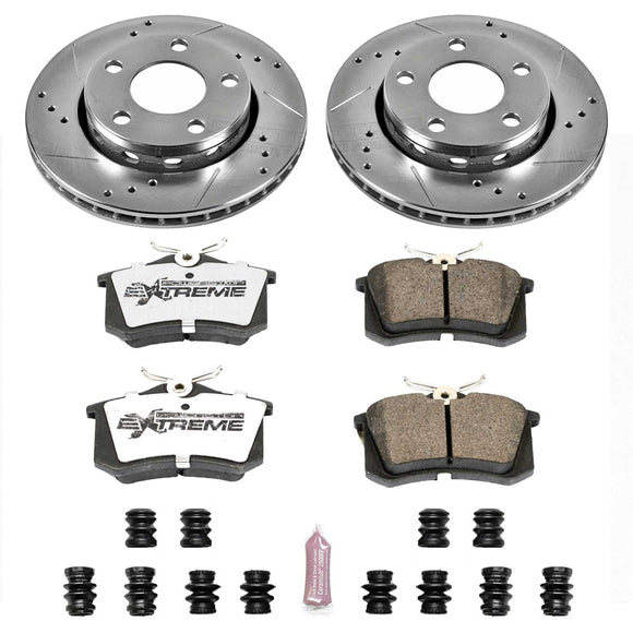 PowerStop Z26 Street Performance Ceramic Brake Pad and Drilled & Slotted Rotor K
