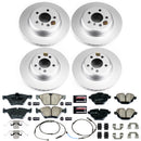 PowerStop Genuine Geomet Coated Rotor and Carbon-Fiber Ceramic Brake Pad Kit