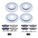 PowerStop Genuine Geomet Coated Rotor and Low-Dust Ceramic Brake Pad Kit