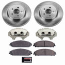 PowerStop OE Stock Replacement Low-Dust Ceramic Brake Pad, Rotor and Caliper Kit