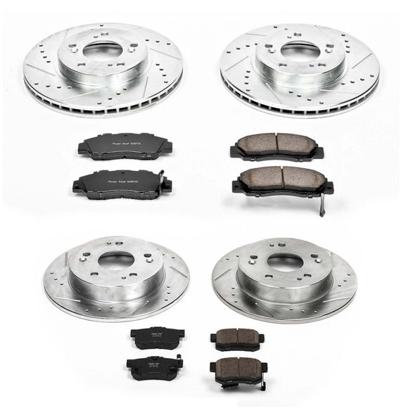 PowerStop Z23 Daily Driver Carbon-Fiber Ceramic Brake Pad and Drilled & Slotted