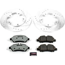PowerStop Z36 Carbon-Fiber Ceramic Brake Pad with Drilled and Slotted Rotor Kit