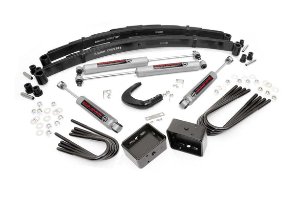 Rough Country 4" Lift Kit RR Blocks For GMC C15 K15 Truck Half-Ton Suburban 73-7
