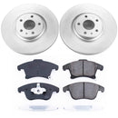 PowerStop Genuine Geomet Coated Rotor and Low-Dust Ceramic Brake Pad Kit
